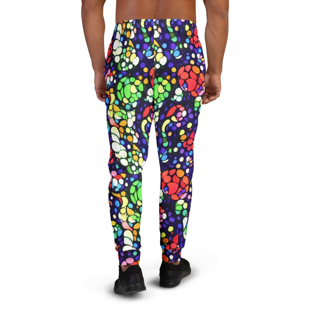 Bubble Fantasia on Men's Joggers — Back