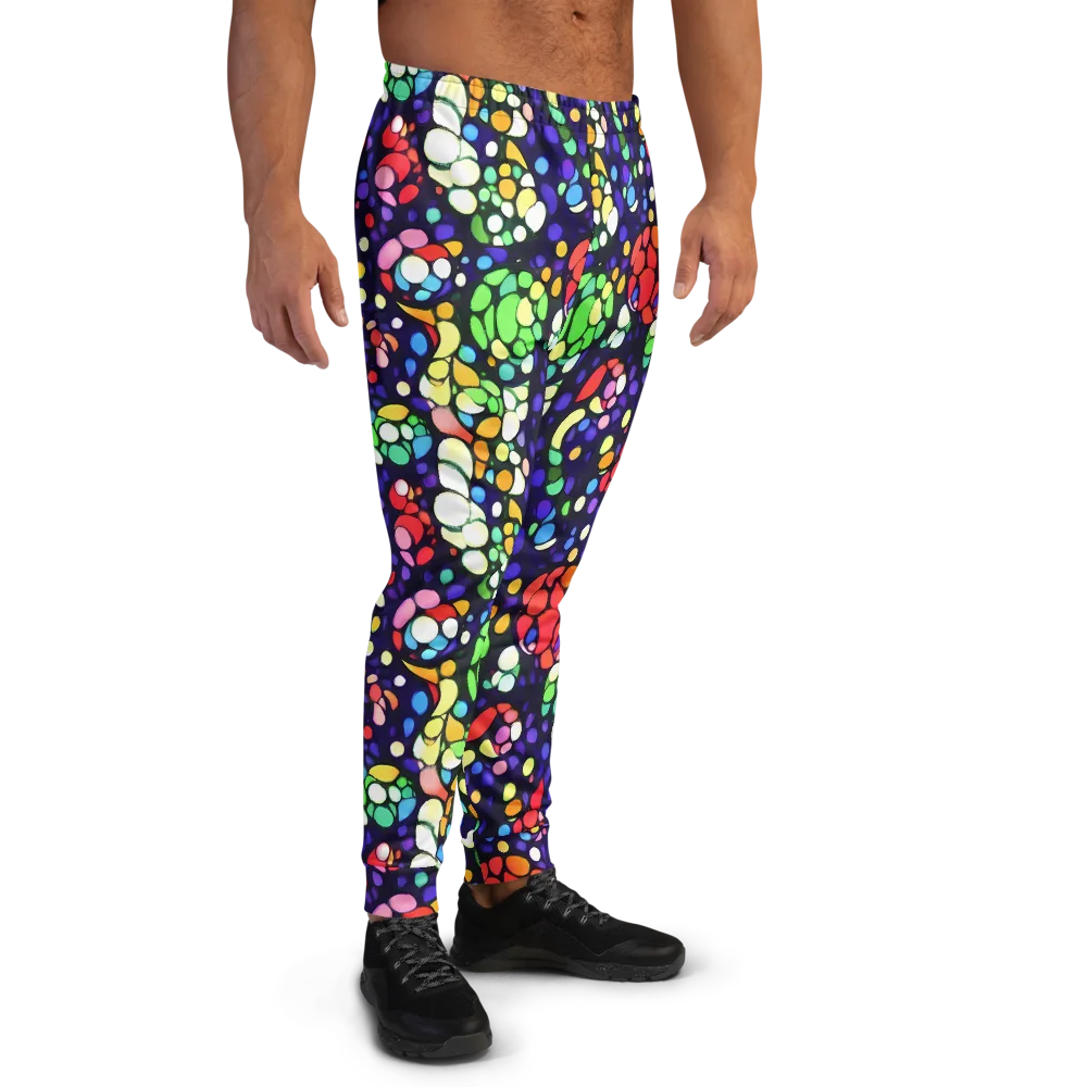 Bubble Fantasia on Men's Joggers — Right