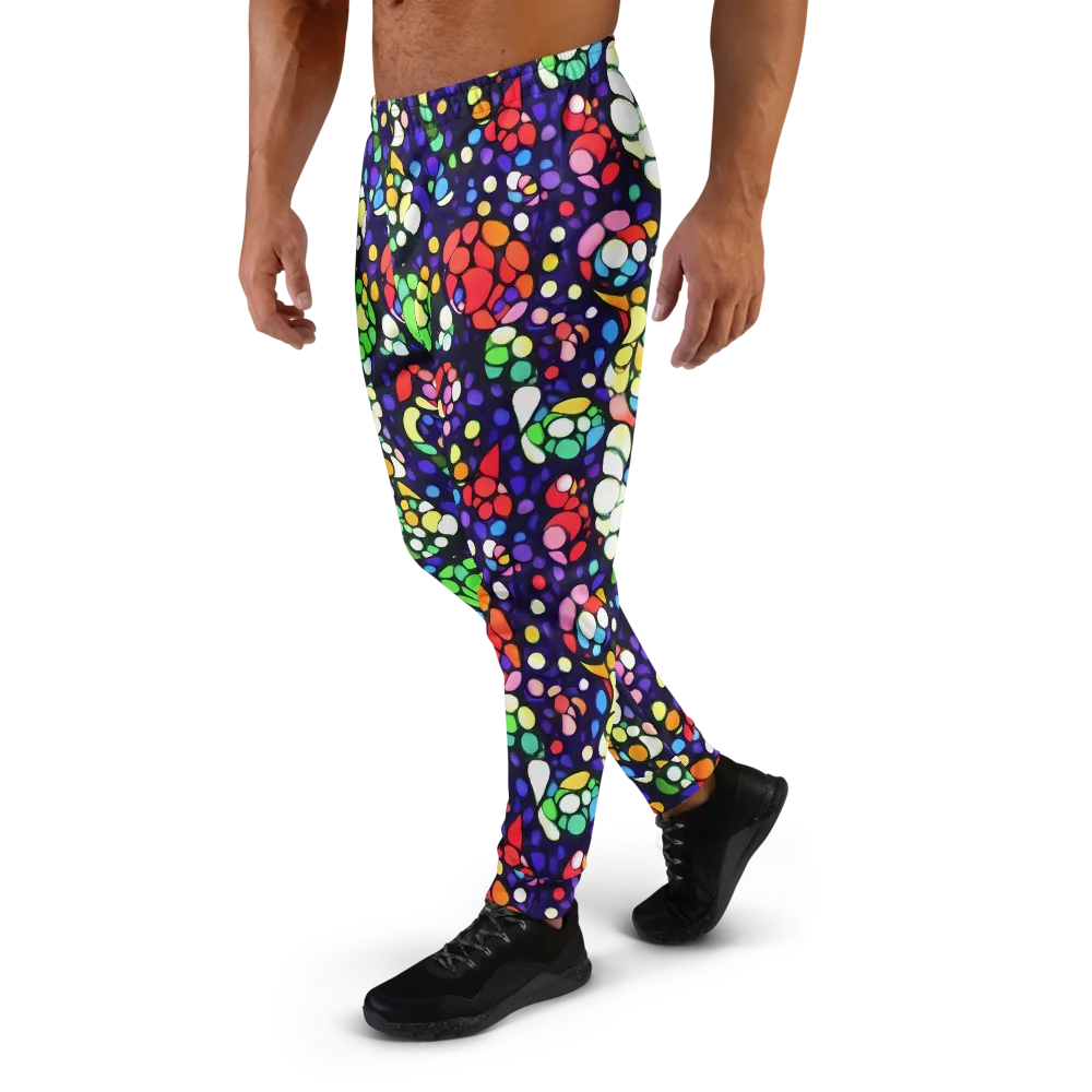 Bubble Fantasia on Men's Joggers — Left