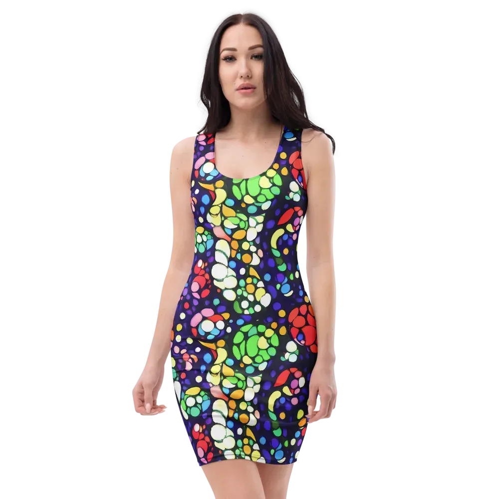 Bubble Fantasia on Bodycon Dress — Front