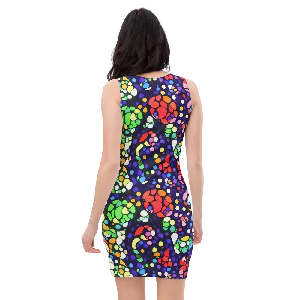 Bubble Fantasia on Bodycon Dress — Back