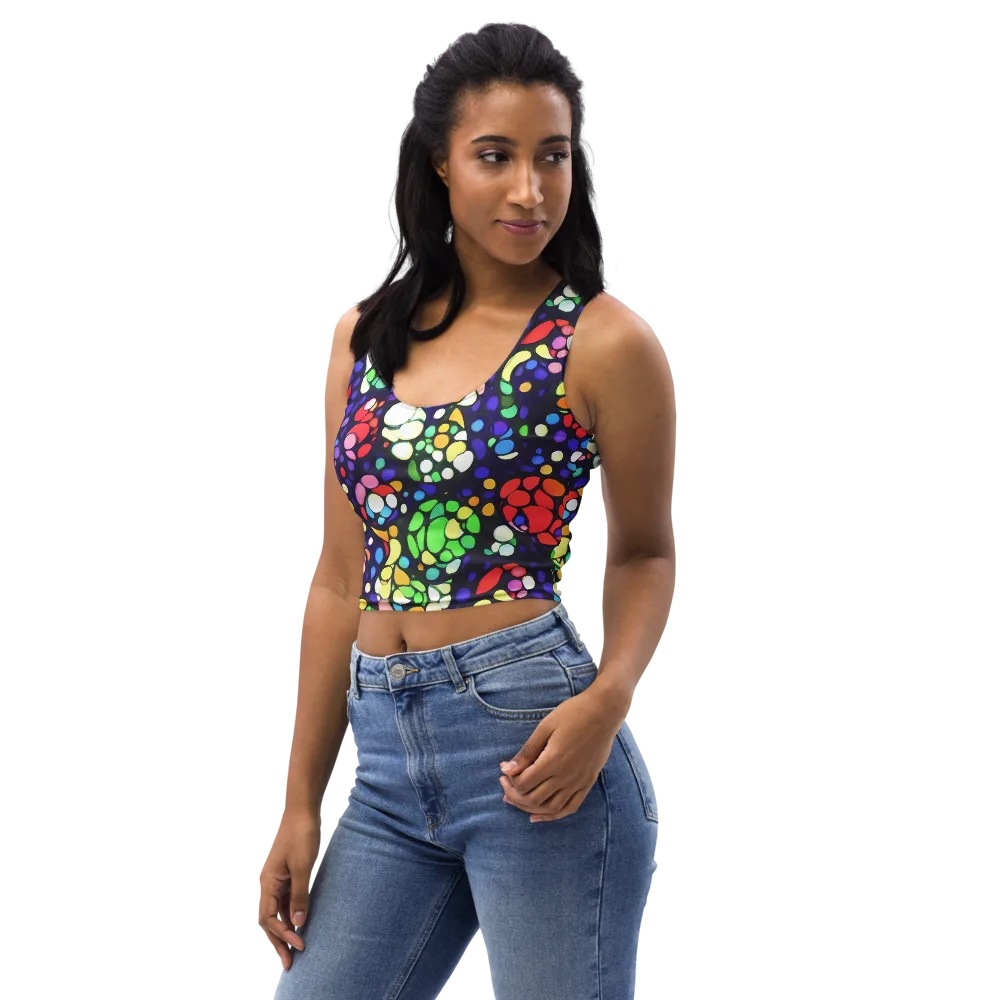 Bubble Fantasia on Crop Top — Left Front