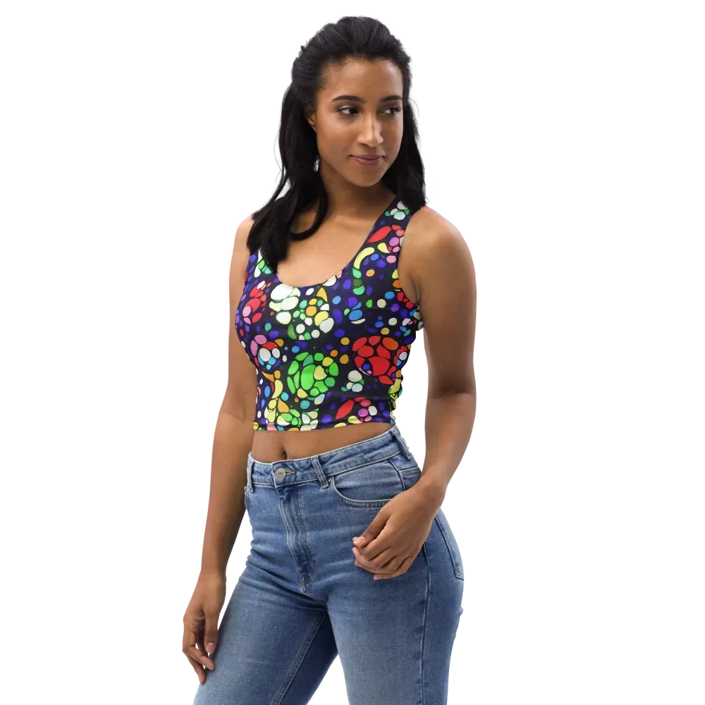Bubble Fantasia on Crop Top — Left Front