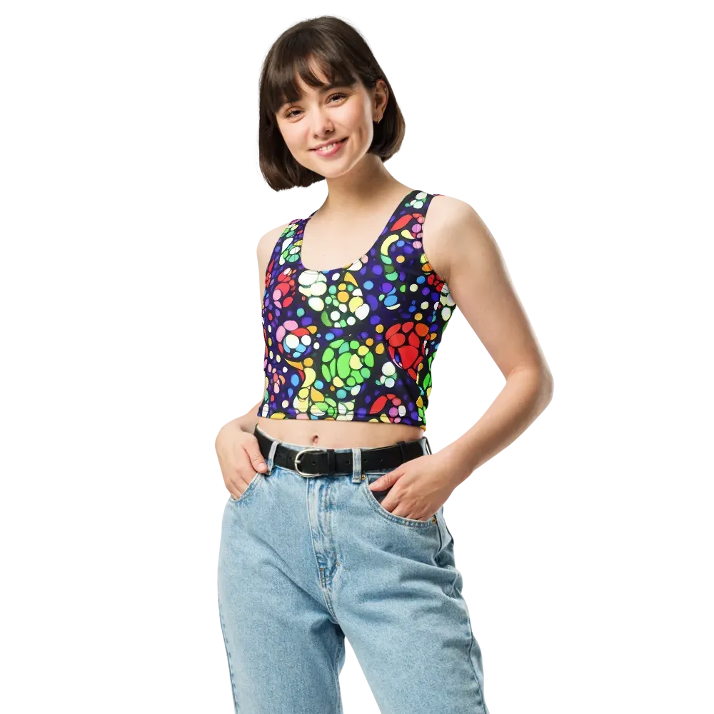 Bubble Fantasia on Crop Top — Front