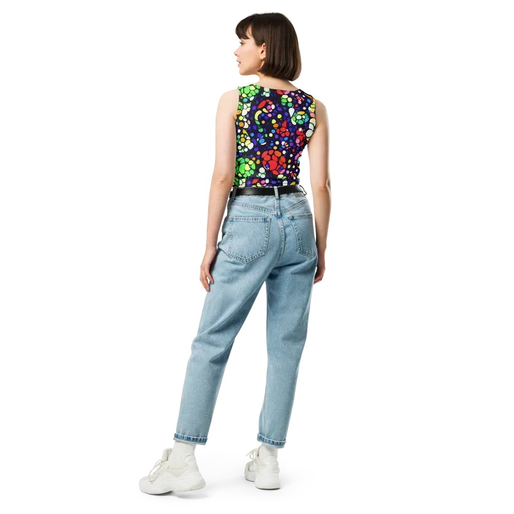 Bubble Fantasia on Crop Top — Back
