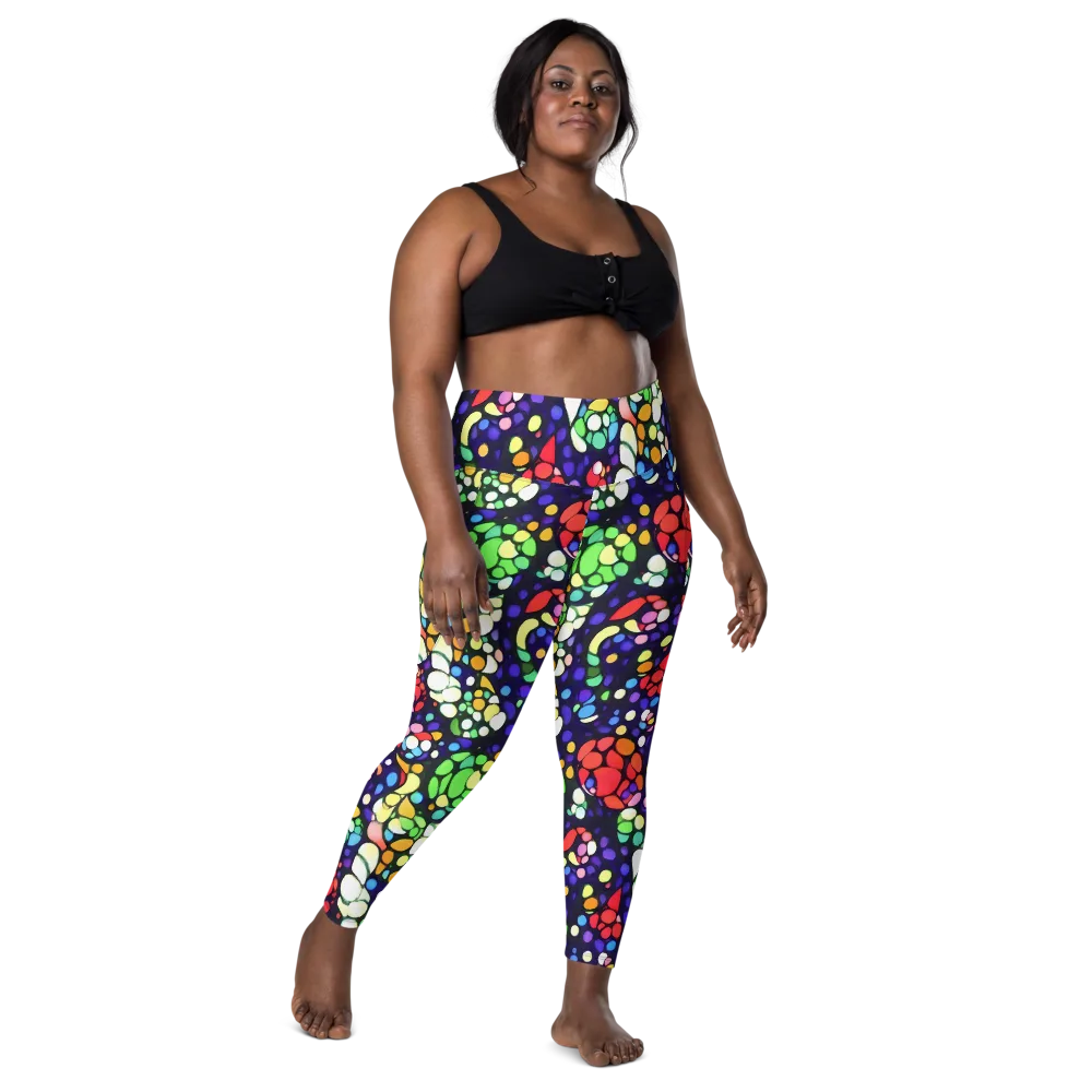 Bubble Fantasia on Leggings with Pockets — Front