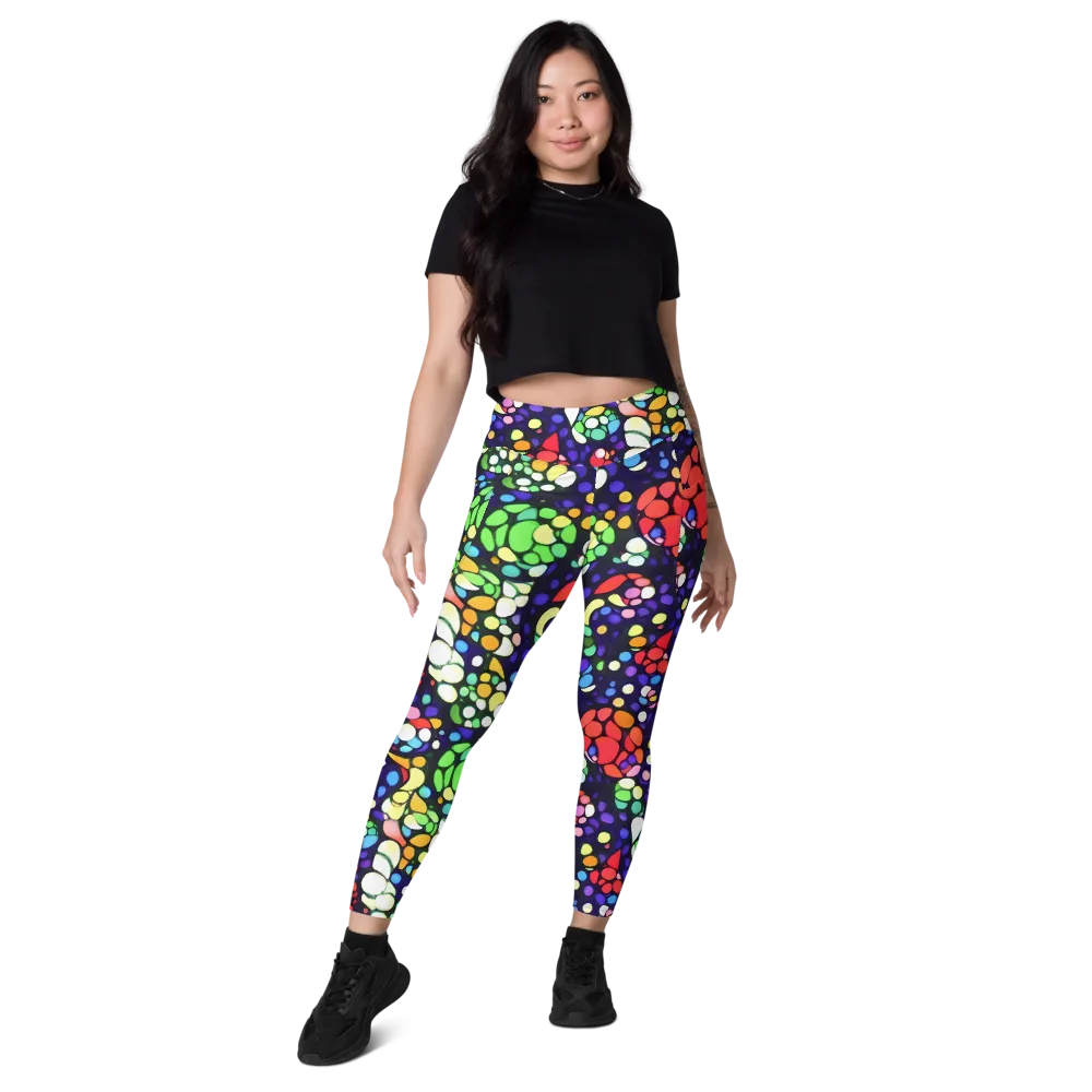 Bubble Fantasia on Leggings with Pockets — Front