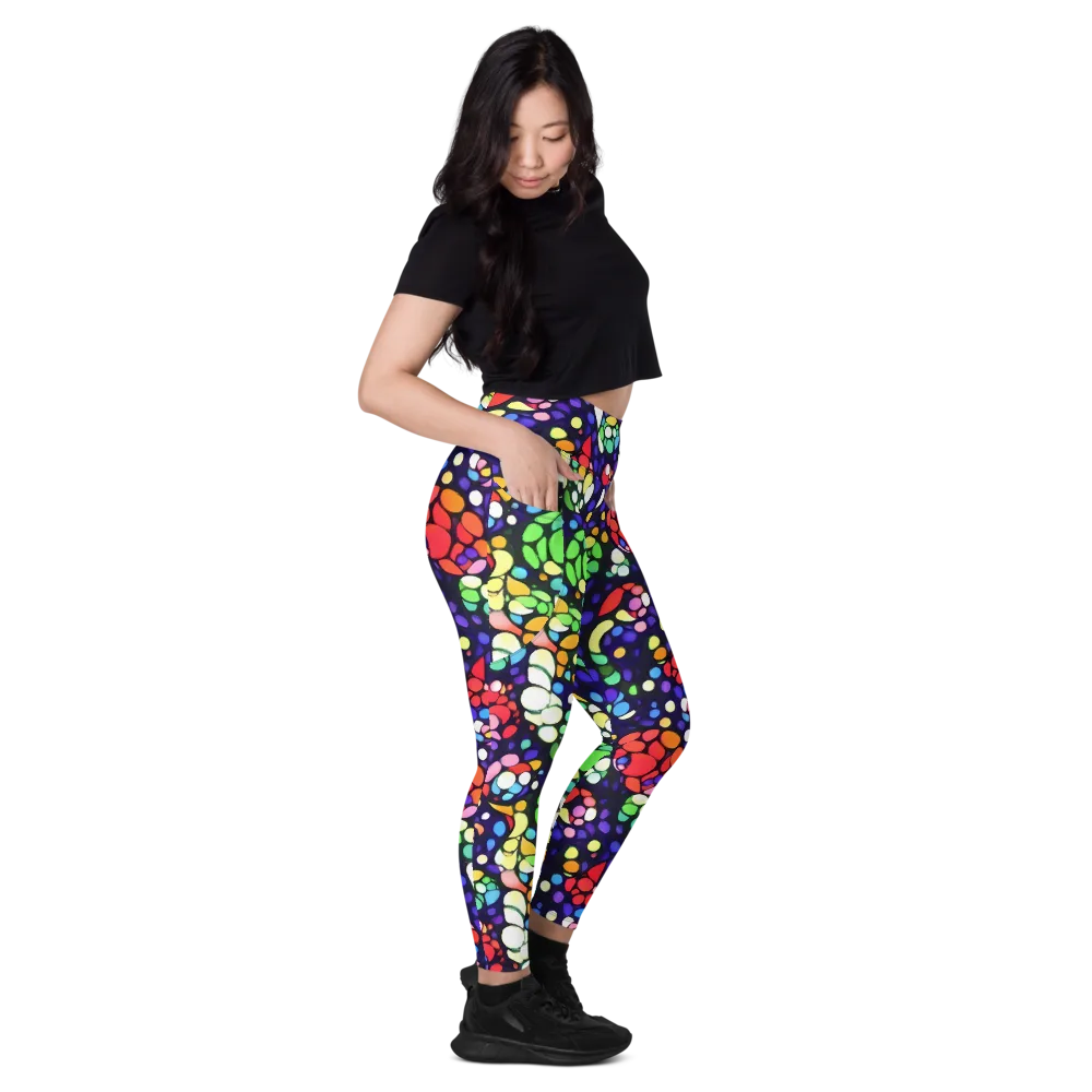 Bubble Fantasia on Leggings with Pockets — Right