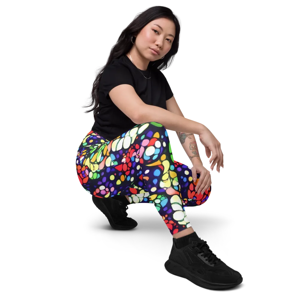 Bubble Fantasia on Leggings with Pockets — Right Front