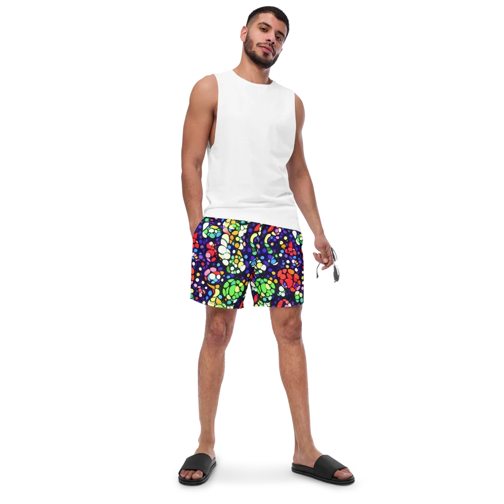 Bubble Fantasia on Swim Trunks — Front