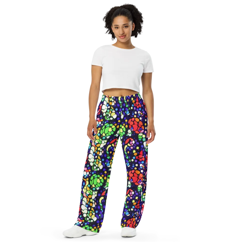 Bubble Fantasia on Wide-Leg Pants — Front