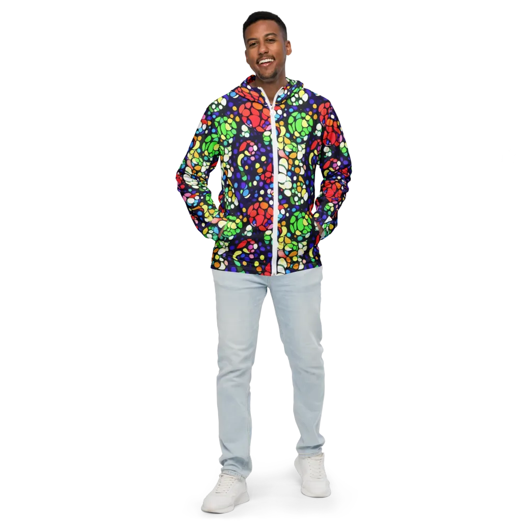 Bubble Fantasia on Men's Windbreaker — Front