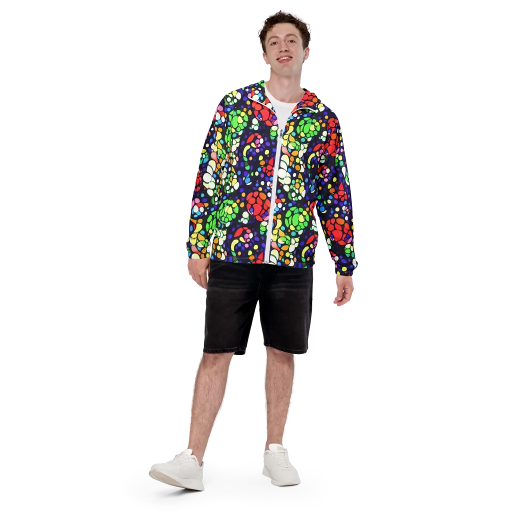 Bubble Fantasia on Men's Windbreaker — Front