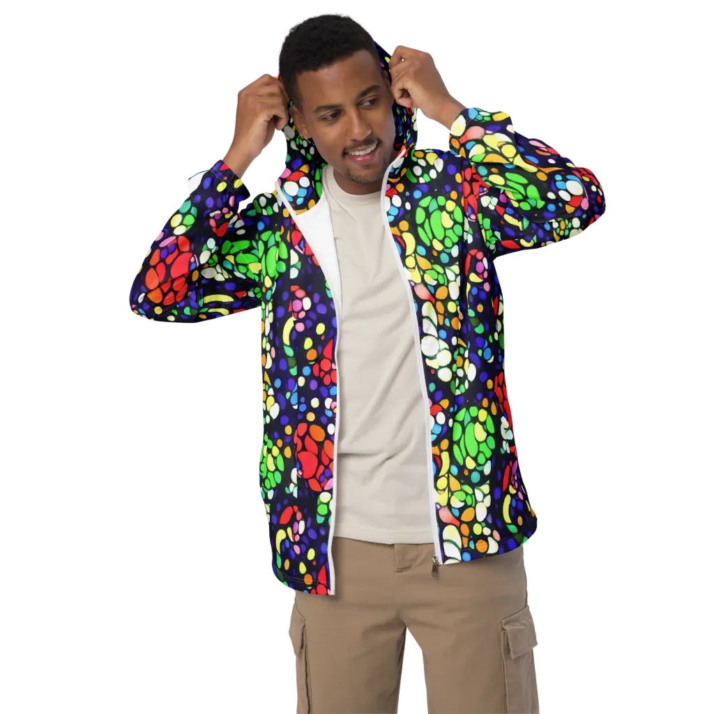 Bubble Fantasia on Men's Windbreaker — Front