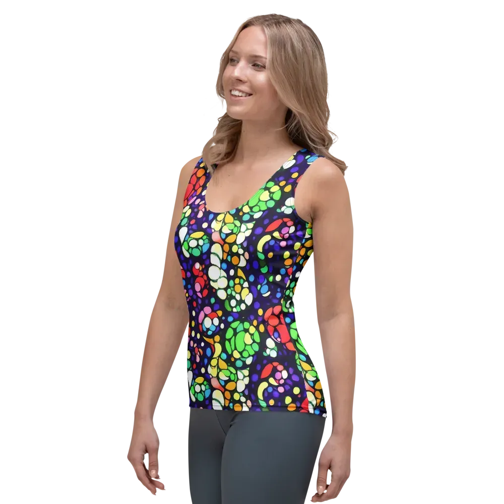 Bubble Fantasia on Women's Tank Top — Left Front