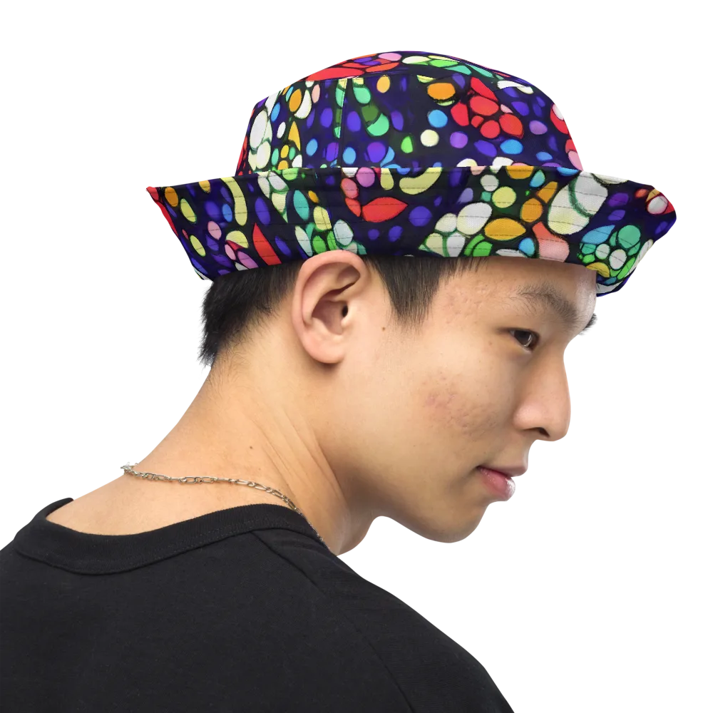 Bubble Fantasia on Reversible Bucket Hat — Right Outside