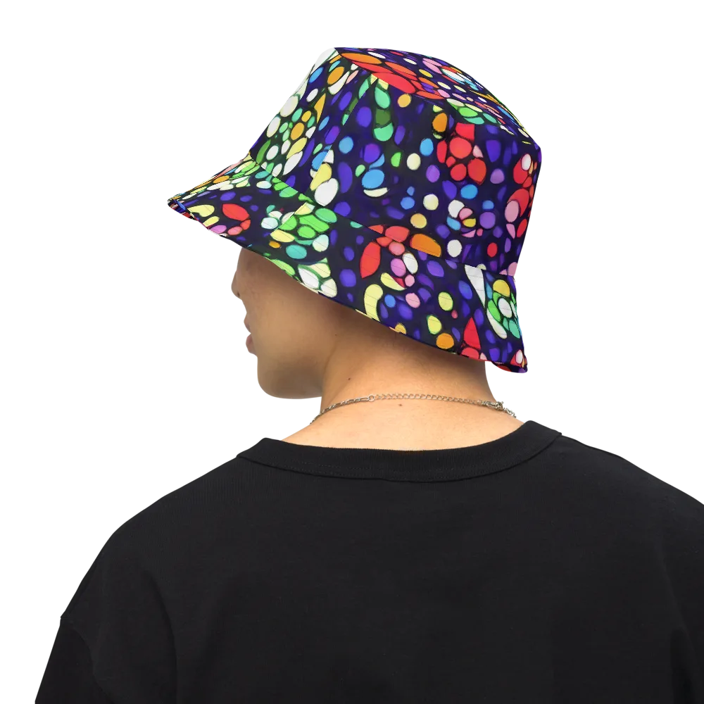 Bubble Fantasia on Reversible Bucket Hat — Back Inside