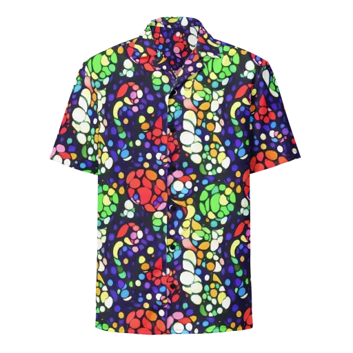 Bubble Fantasia on a Button Shirt