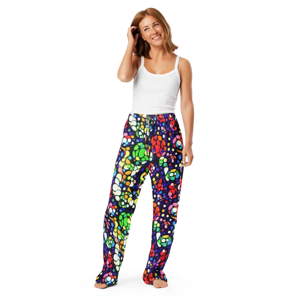 Bubble Fantasia on Women's Pajama Pants — Front
