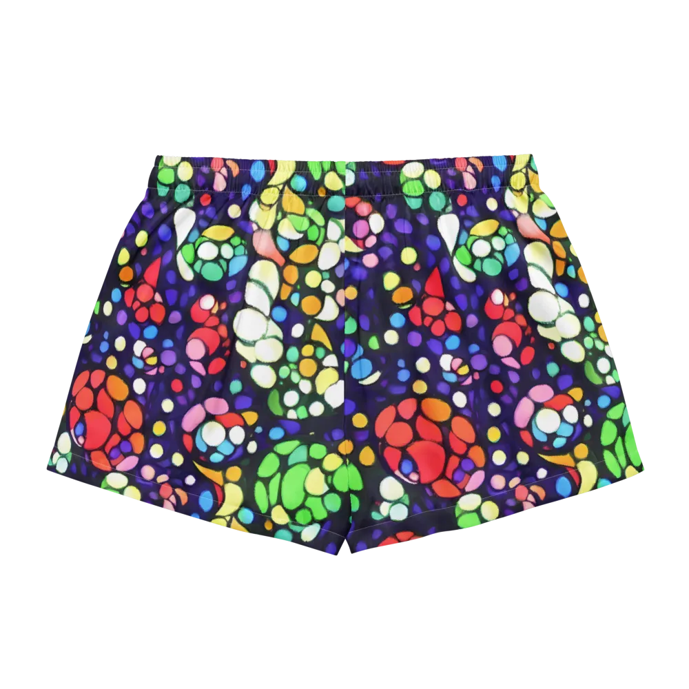 Bubble Fantasia on Women's Pajama Shorts — Back