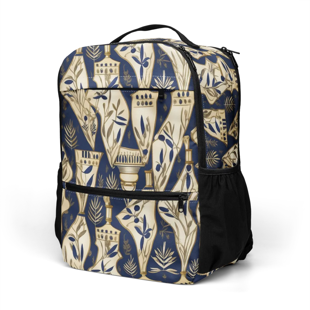 Navy Apothecary on Utility Backpack — Left Front