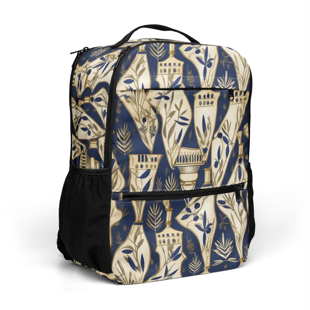 Navy Apothecary on Utility Backpack — Right Front