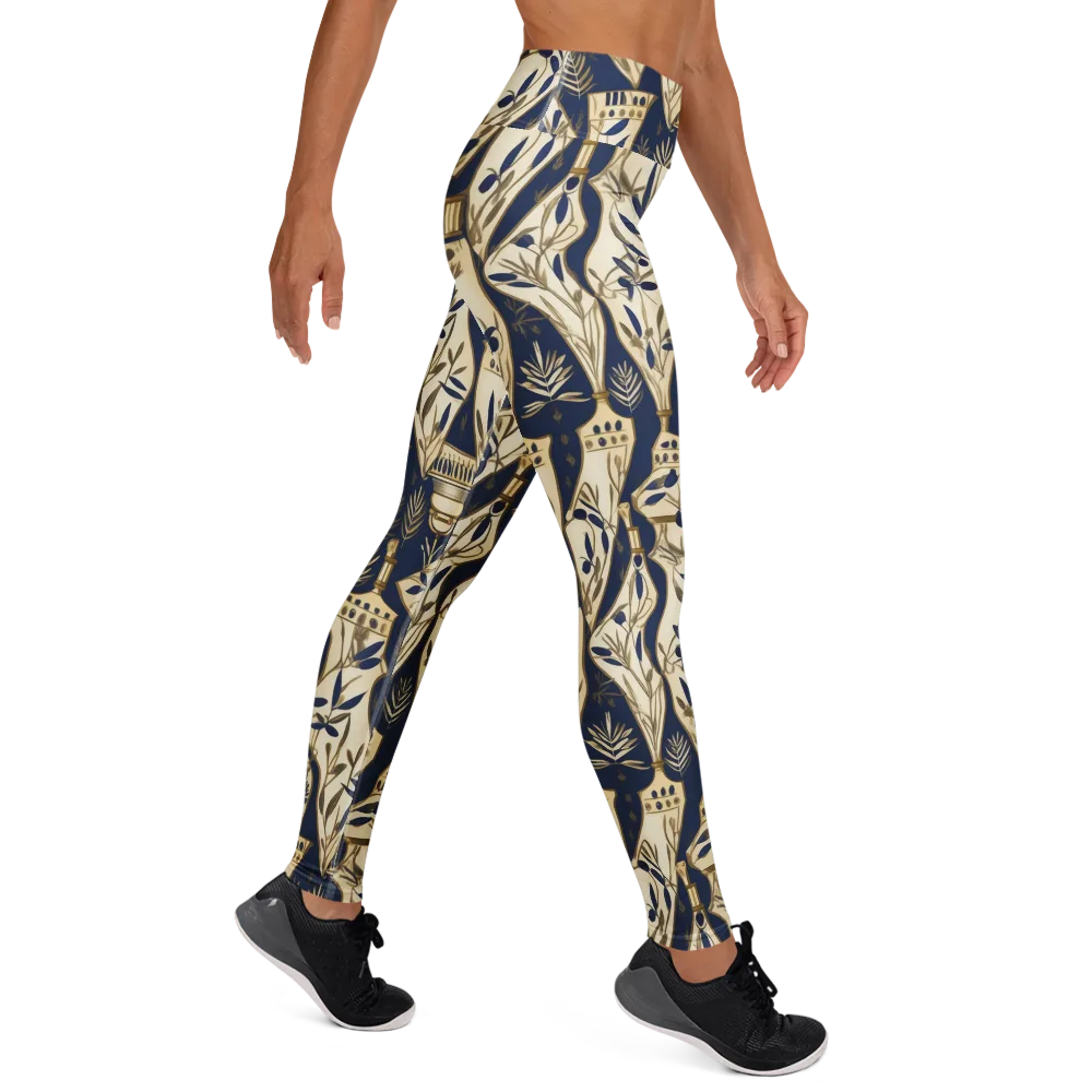 Navy Apothecary on Yoga Leggings — Right