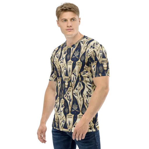 Navy Apothecary on a Men's Crew Neck T-Shirt