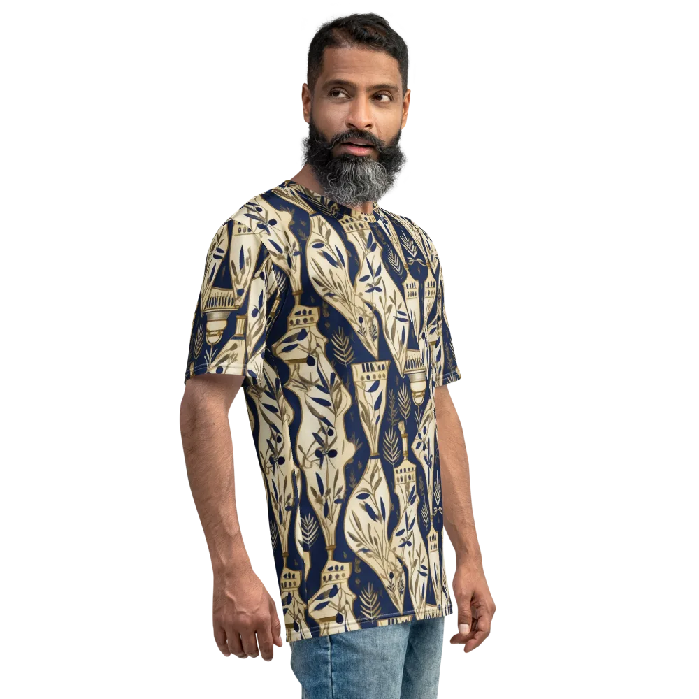 Navy Apothecary on Men's Crew Neck T-Shirt — Right