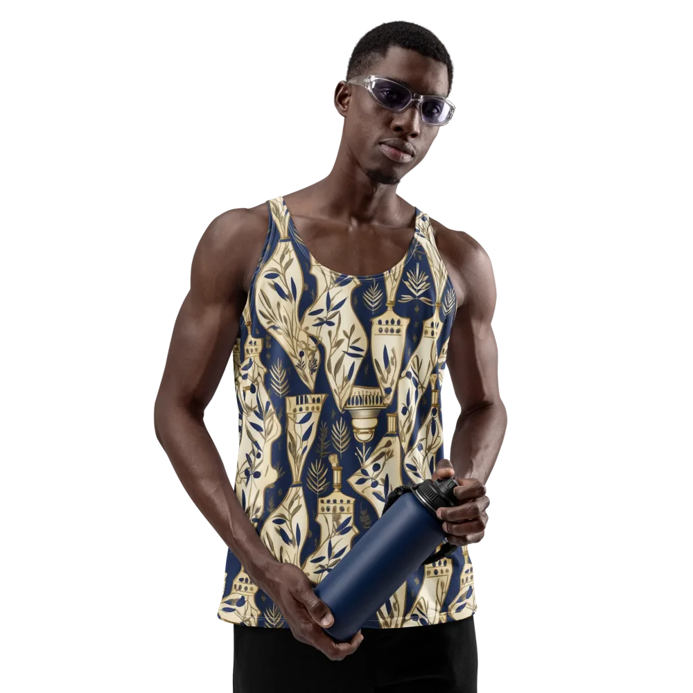 Navy Apothecary on Men's Tank Top — Front
