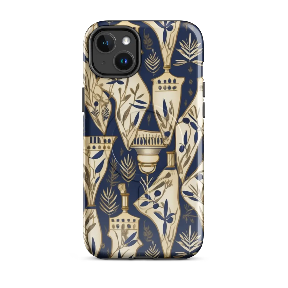 Navy Apothecary on MagSafe Tough Case for iPhone® — Front