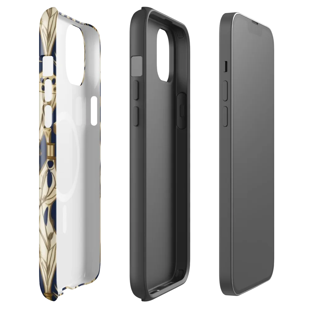 Navy Apothecary on MagSafe Tough Case for iPhone® — Front