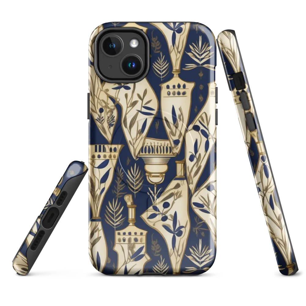 Navy Apothecary on MagSafe Tough Case for iPhone® — Front