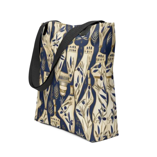 Navy Apothecary on a Tote Bag