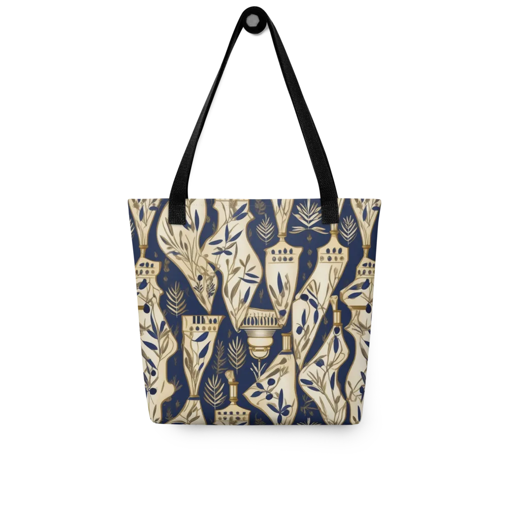 Navy Apothecary on Tote Bag — Front