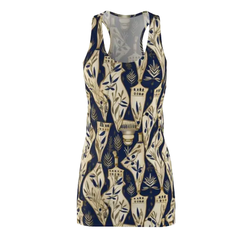 Navy Apothecary on a Racerback Dress