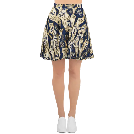 Navy Apothecary on a Skater Skirt