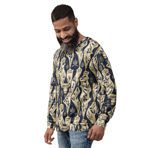 Navy Apothecary on a Sweatshirt