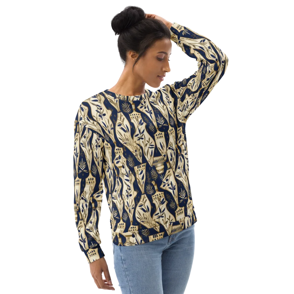Navy Apothecary on Sweatshirt — Right Front