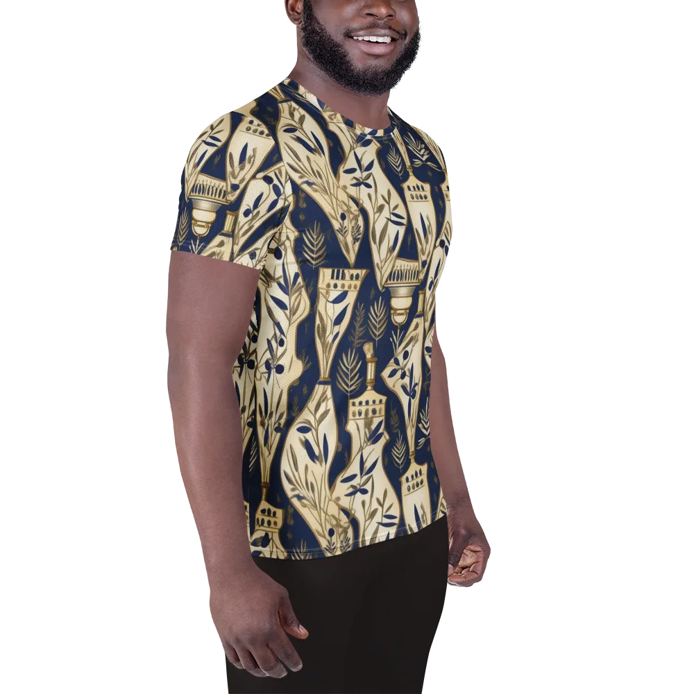 Navy Apothecary on Men's Athletic T-Shirt — Right