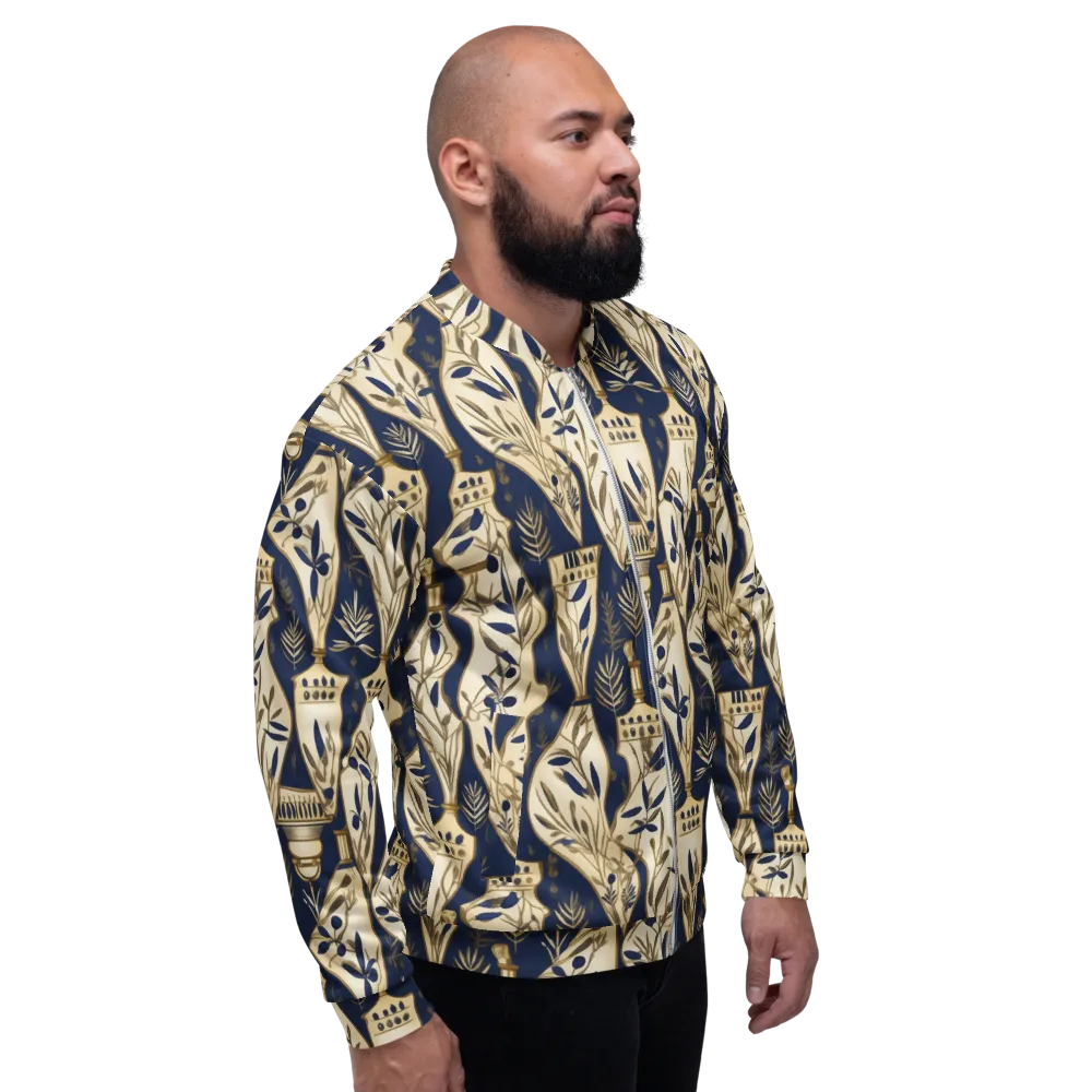 Navy Apothecary on Bomber Jacket — Right