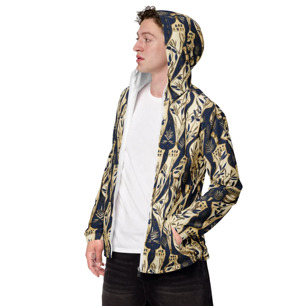 Navy Apothecary on Men's Windbreaker — Left Front