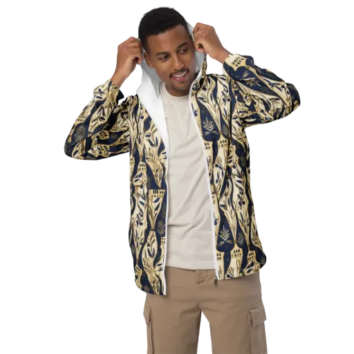 Navy Apothecary on a Men's Windbreaker