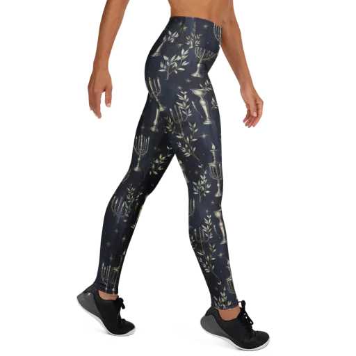 Midnight Candelabra on a Yoga Leggings