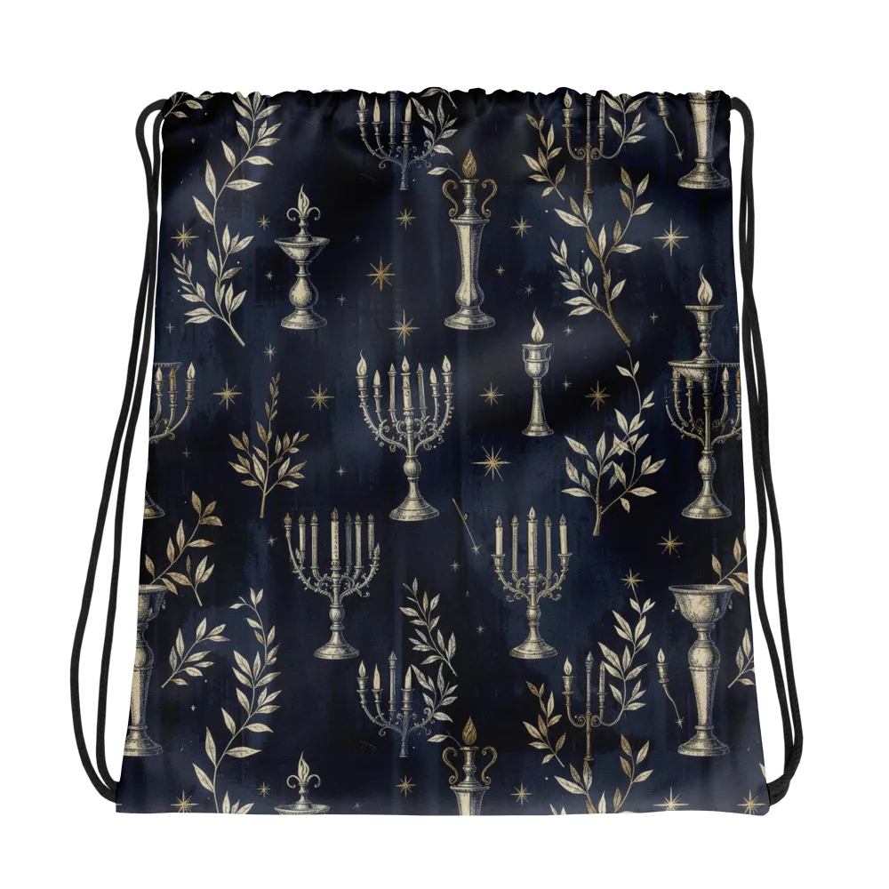 Midnight Candelabra on Drawstring Bag — Photo