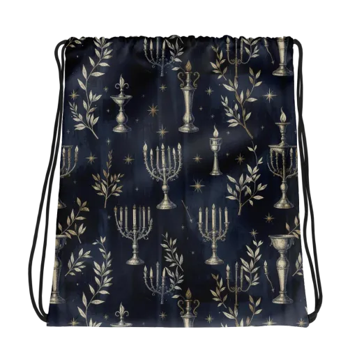 Midnight Candelabra on a Drawstring Bag