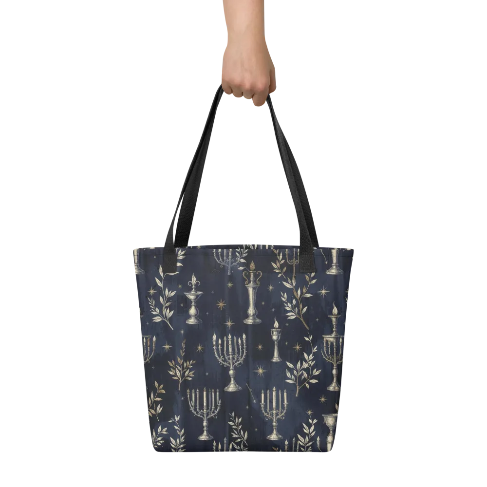 Midnight Candelabra on Tote Bag — Front