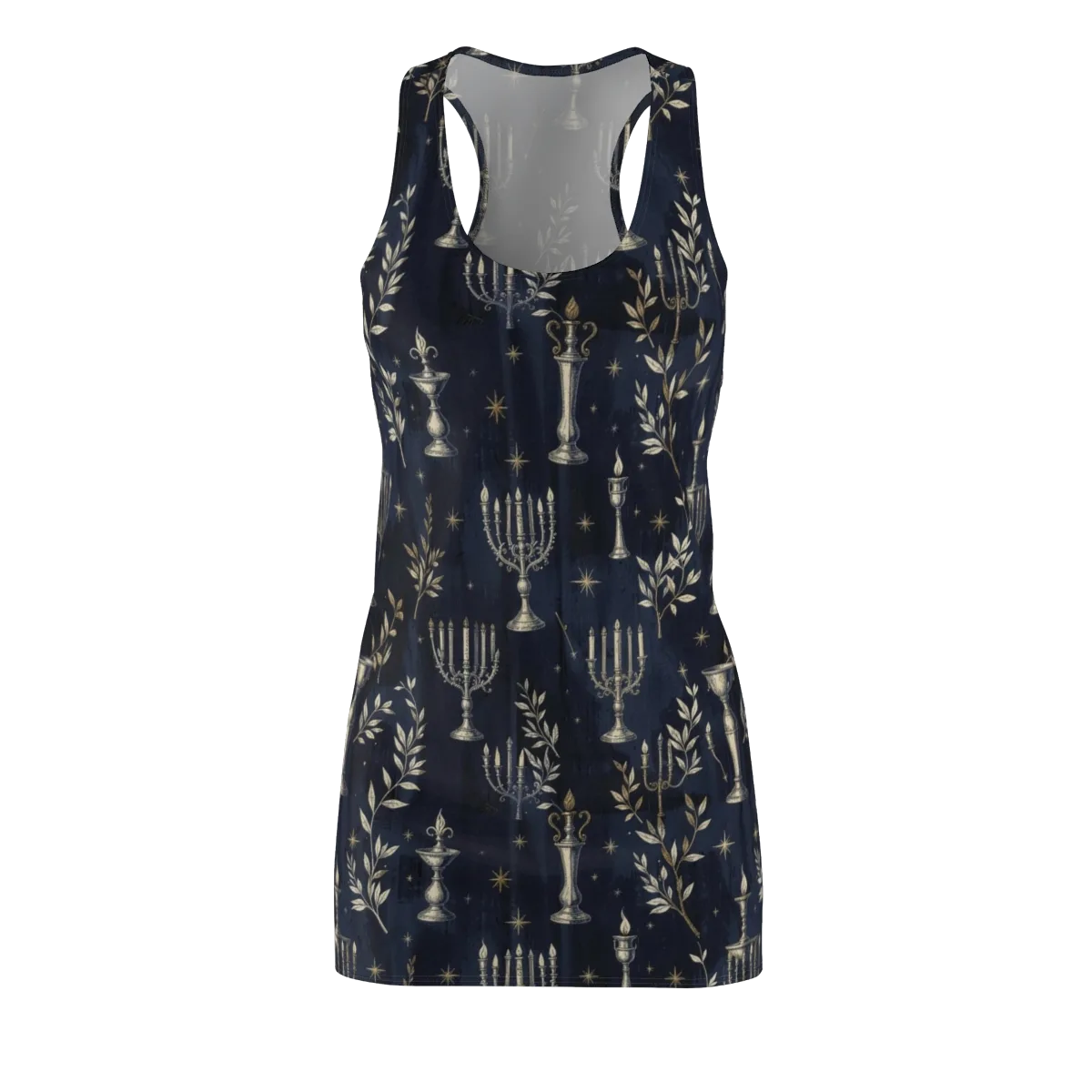 Midnight Candelabra on Racerback Dress — Front