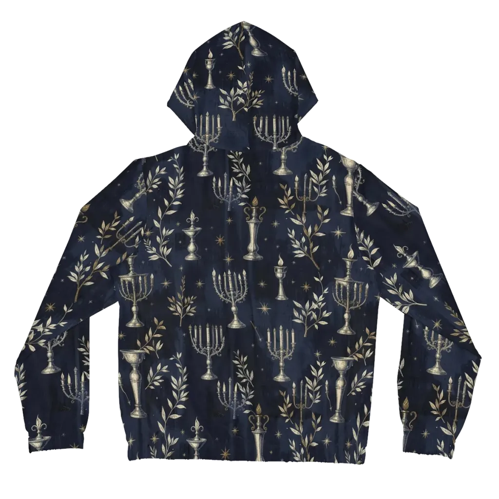 Midnight Candelabra on Women's Full-Zip Hoodie — Back