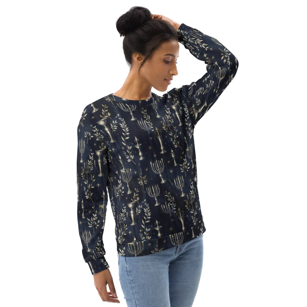 Midnight Candelabra on Sweatshirt — Right Front